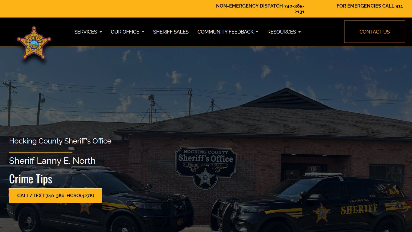 Hocking County Sheriff's Office, Logan, Ohio 43138