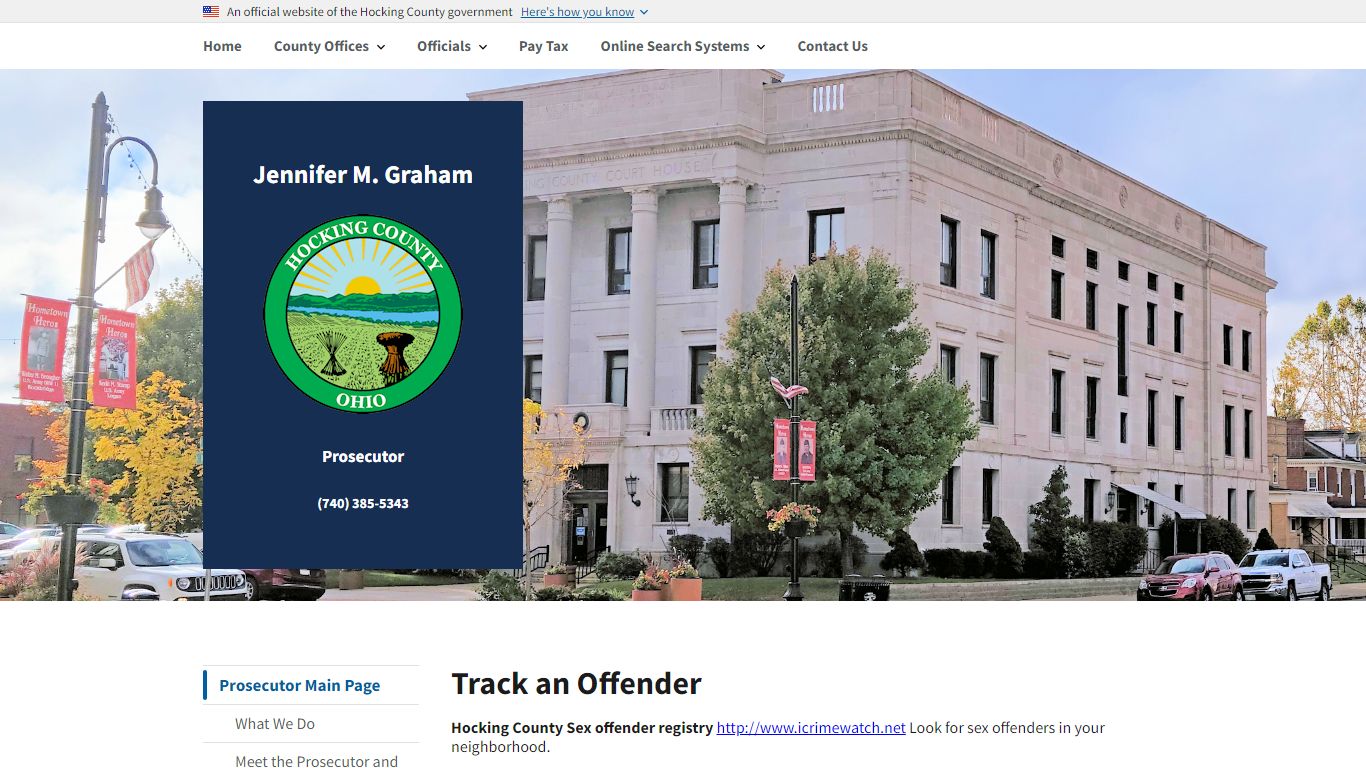 Track an Offender | Hocking County - Oh